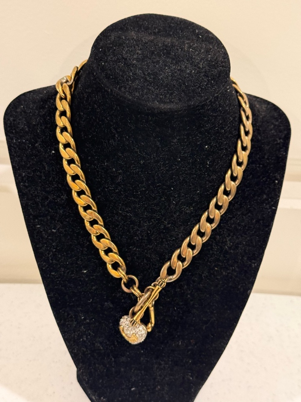 Juicy Couture Y2K Vintage Gold Necklace ~ RARE - Picture 4 of 6